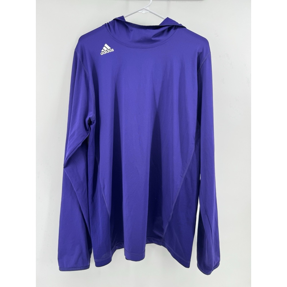 Adidas Women's Purple Iconic Training Hoodie Sz L